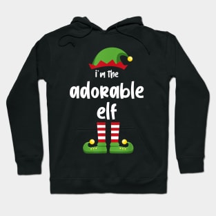 I'm The Adorable Elf Family Matching Christmas Pajama Gifts Hoodie